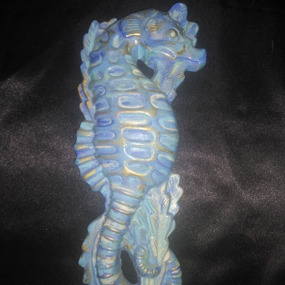 Sea Horse Chalkware